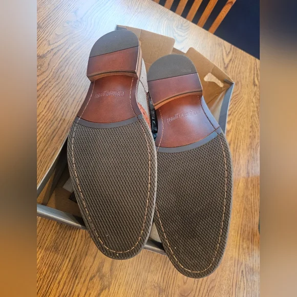 Stacy Adams Brown and Gray Lace-Up Boots - Picture 5 of 6